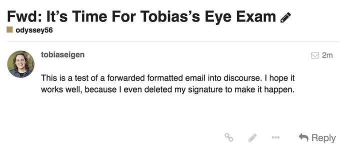 forward emails into Discourse