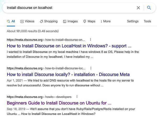 Google Search Results