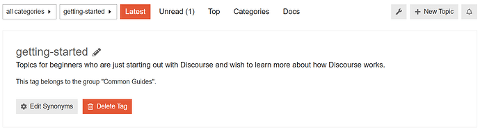 Discourse Release 2.8 Tag Descriptions